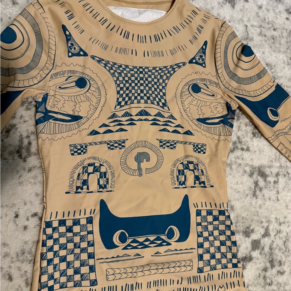 Margiela for H&M Tattoo Pattern Long Sleeve Top - Picture 2 of 5